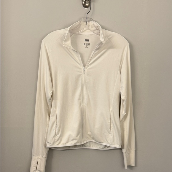 Uniqlo Off-White Textured Jacket - Picture 1 of 3